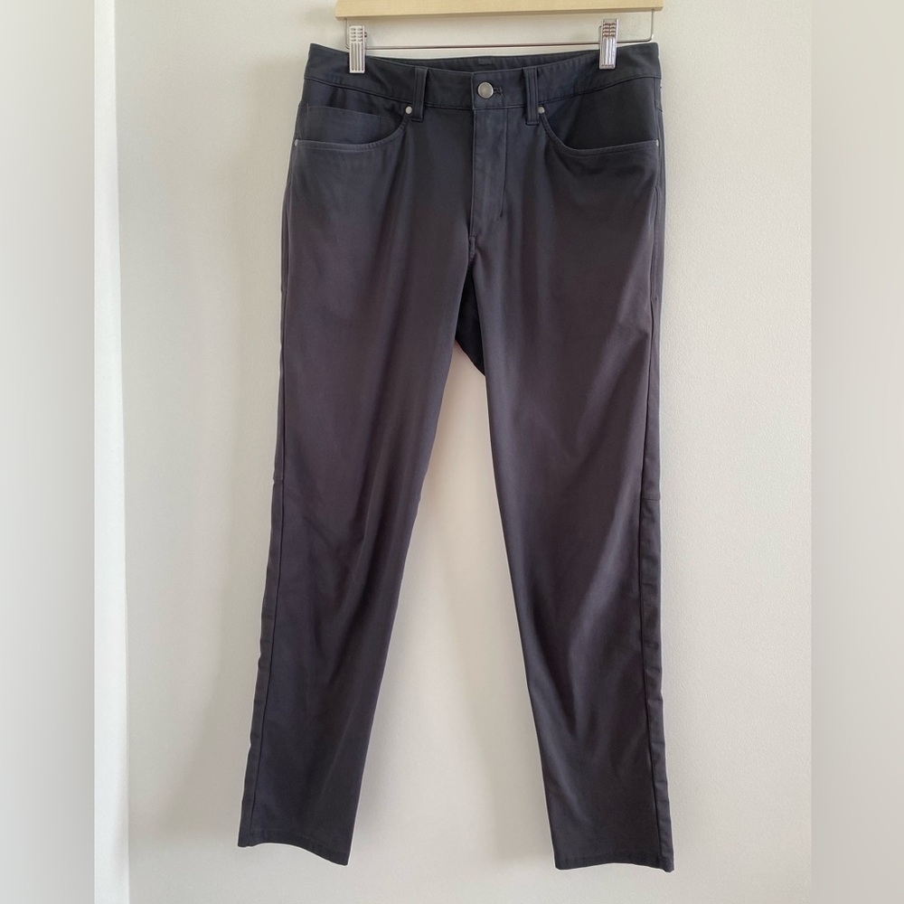Lululemon Grey ABC Pant Slim Warpstreme 32" Size 30